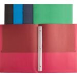 Business Source Letter Recycled Pocket Folder 8 1/2" x 11" - 100 Sheets Capacity - 3 x Prong Fastener(s) - 2 Inside Front & Back Pocket(s) - Leatherette - Assorted - 35{71f11aac2075d051210c18c18edfb1417a89cbd94af8c67cc71d254b66f93894} Recycled - 25 / Box (BSN78531)