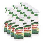Spray Nine Heavy Duty Cleaner/Degreaser/Disinfectant, Citrus Scent, 22 oz Trigger Spray Bottle, 12/Carton (26825)