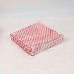 Paterson Grease-Resistant Food Wrap, 12" x 12", Red Check, 5,000/Carton (WG01008)