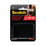 Scotch Heavy-Duty All-Weather Fasteners, 1" x 3", Black, 2/Pack (RFD7091)