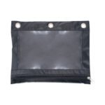 Advantus Binder Pencil Pouch, 10 x 7.38, Black/Clear, 3/Pack (63067)