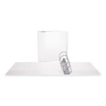 Universal Slant D-Ring View Binder, 3 Rings, 5" Capacity, 11 x 8.5, White (UNV20997)