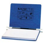 Acco PRESSTEX Covers with Storage Hooks, 2 Posts, 6" Capacity, 12 x 8.5, Dark Blue (54133)
